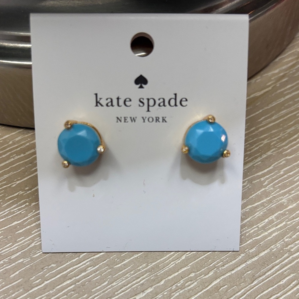 Kate Spade Turquoise and Gold Earrings